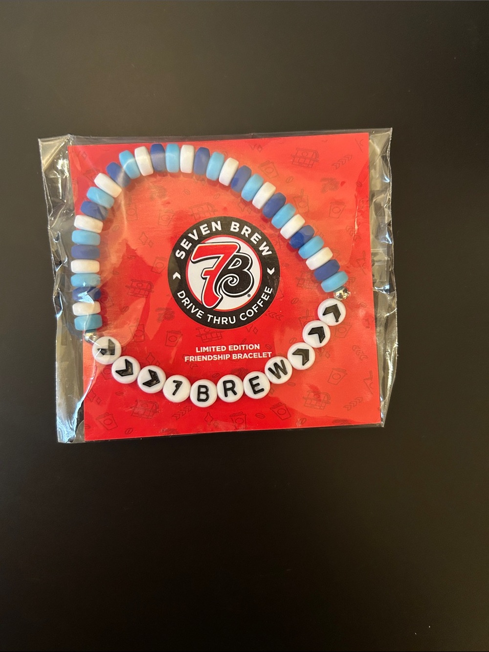 *Rare* 7 Brew Limited Edition Friendship Bracelet - Blue & White